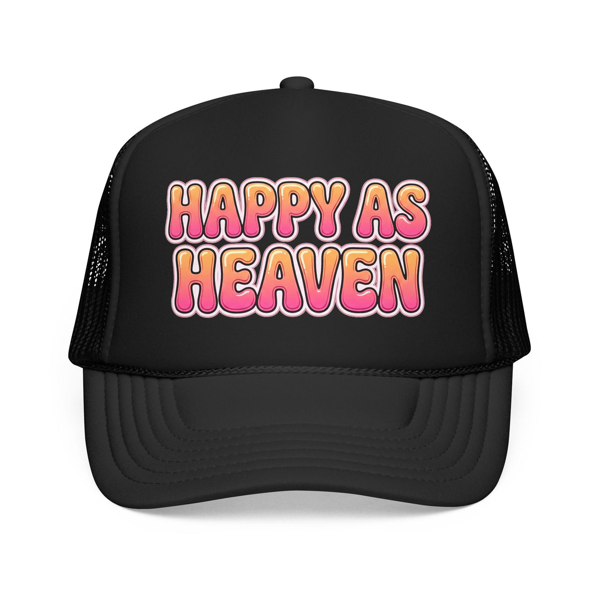 HAPPY AS HEAVEN Y2K Foam Trucker Hat