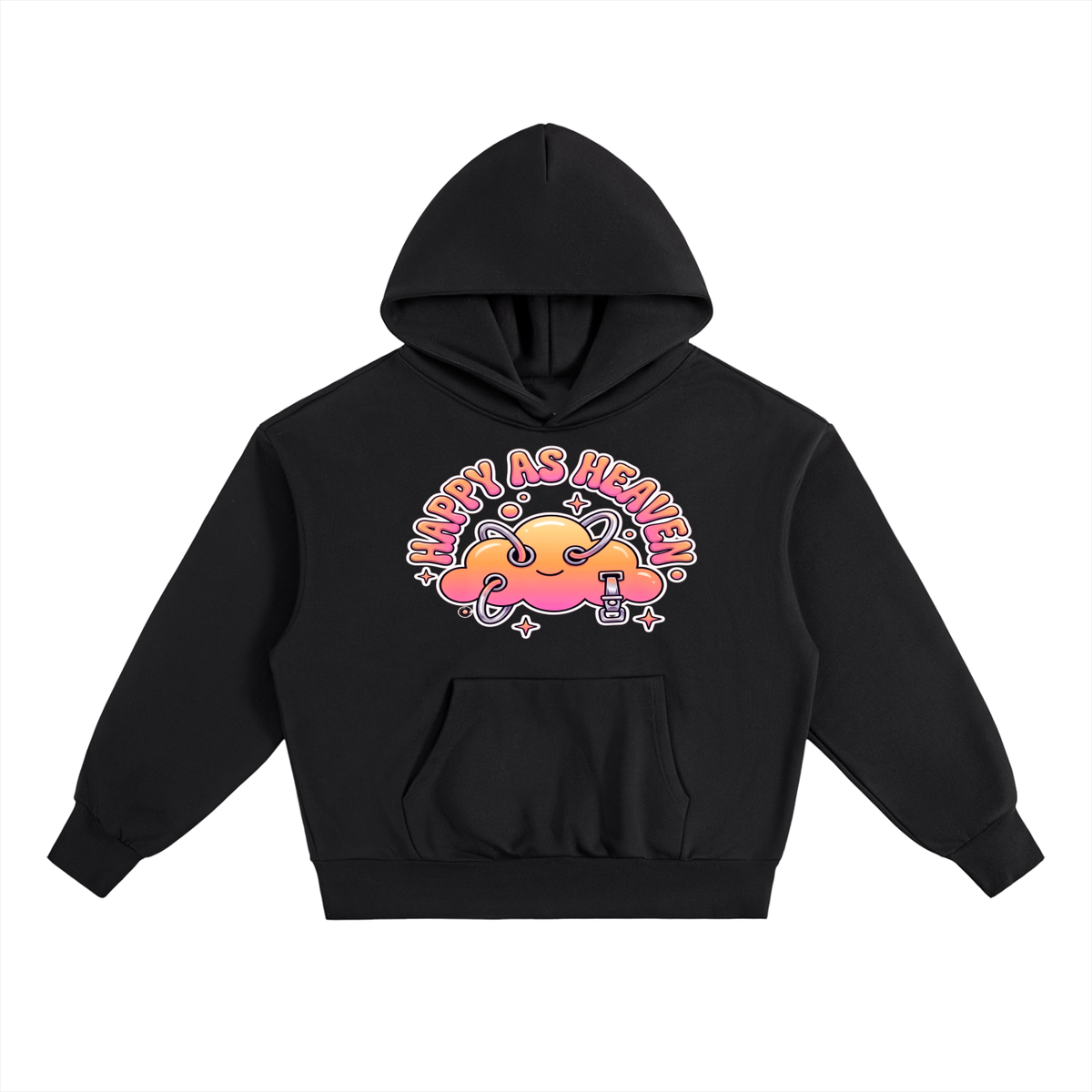HAPPY AS HEAVEN Heavyweight Y2K Hoodie