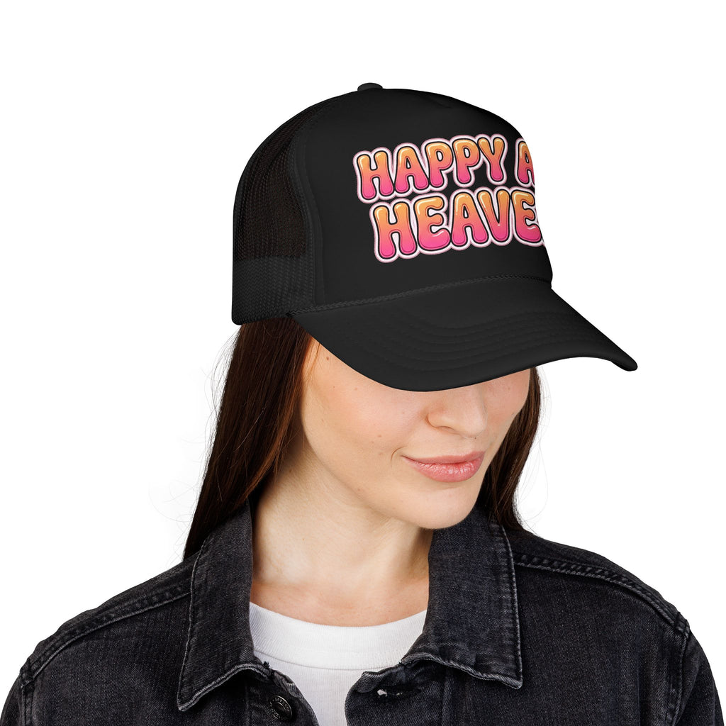 HAPPY AS HEAVEN Y2K Foam Trucker Hat